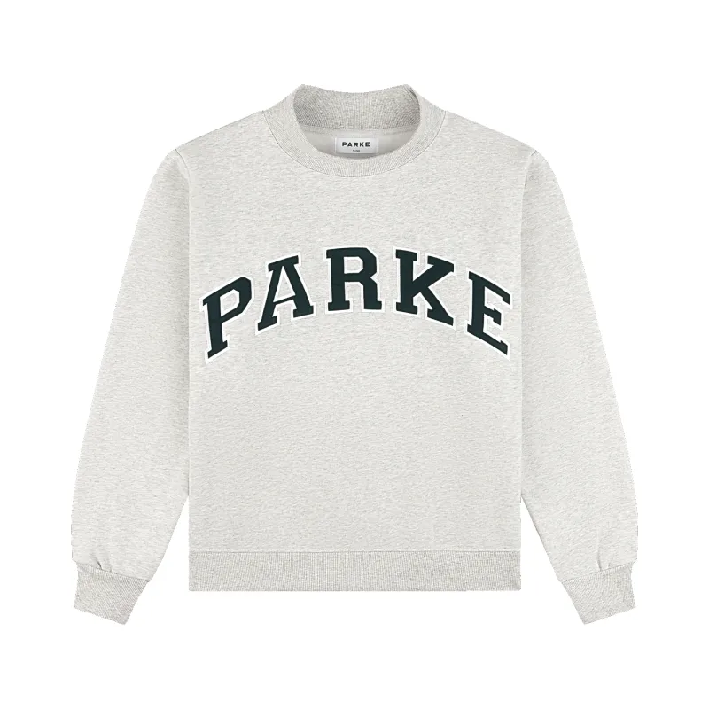 Varsity Mockneck - Classic Grey + Forest made by Parke Official