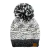 CC Multi-Color Yarn Beanie with Pom sold by Roxie’s Picks