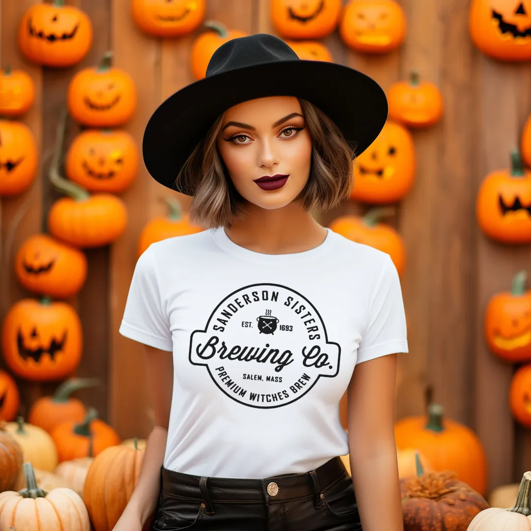 Sanderson Sisters Brewing Co Halloween Graphic Tee sold by Roxie’s Picks product image thumbnail 2