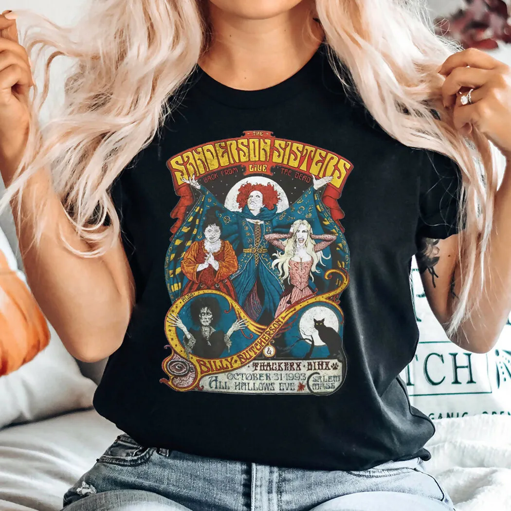 The Sanderson Sisters Live Halloween Movie Graphic Tee sold by Roxie’s Picks