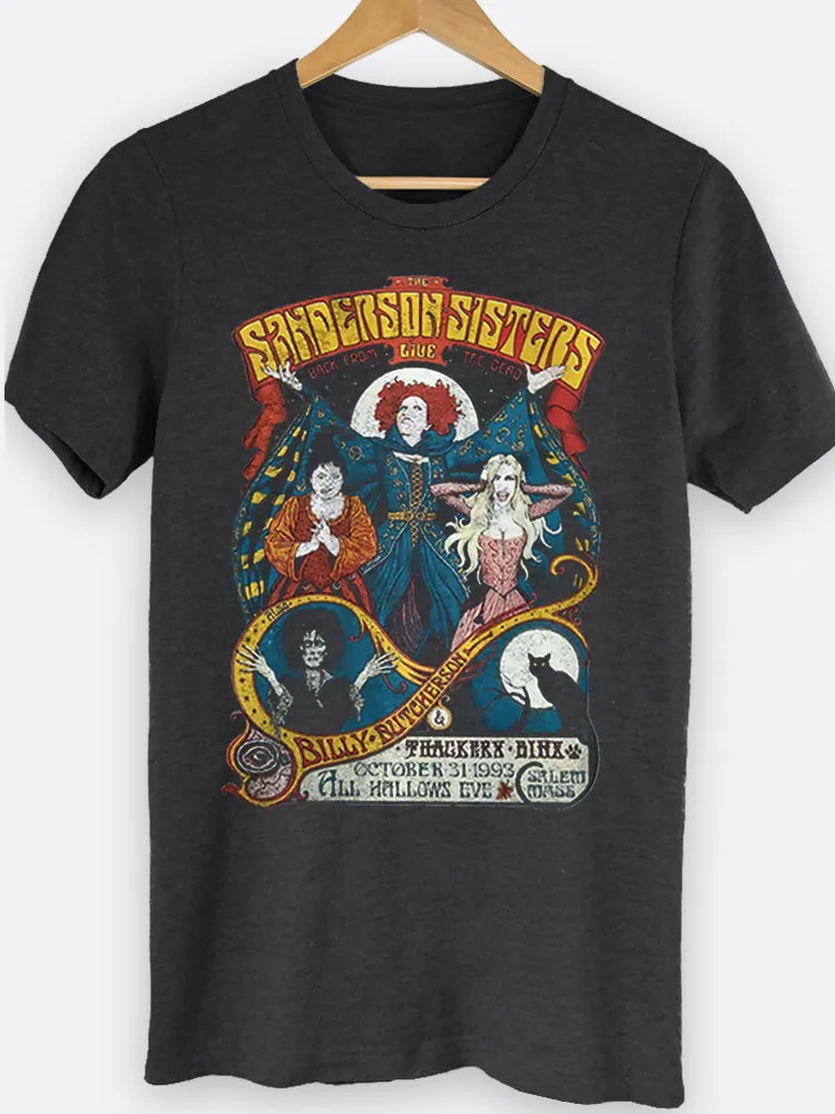 The Sanderson Sisters Live Halloween Movie Graphic Tee sold by Roxie’s Picks product image thumbnail 2