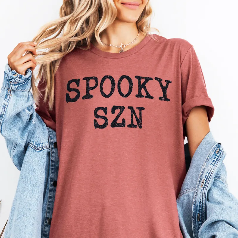 Spooky Szn Trendy Halloween Graphic Tee sold by Roxie’s Picks