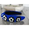 Soccer Seed Beaded Team Spirit Top Knot Headband sold by Roxie’s Picks