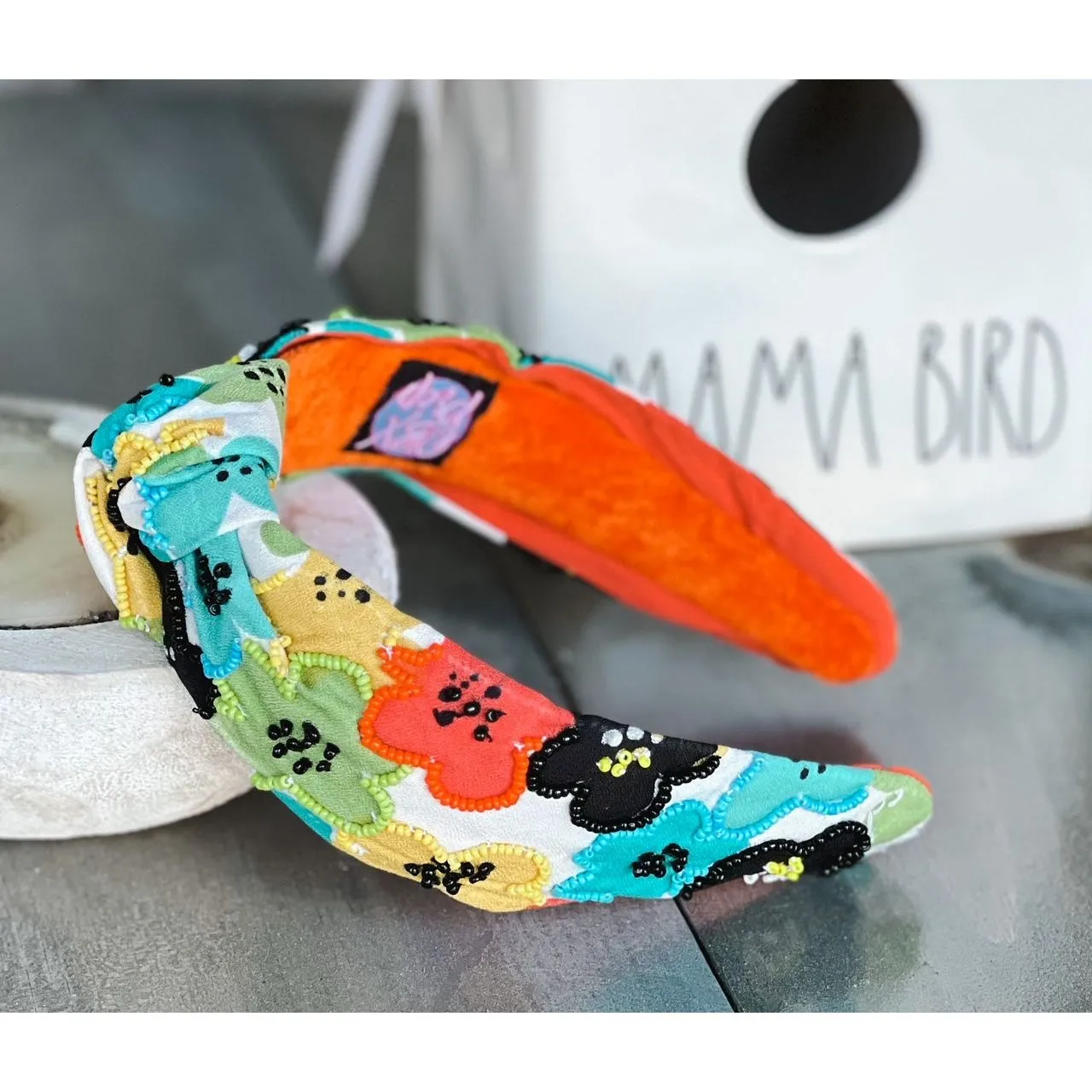 Poppies Seed Beaded Top Knot Headband sold by Roxie’s Picks product image thumbnail 3