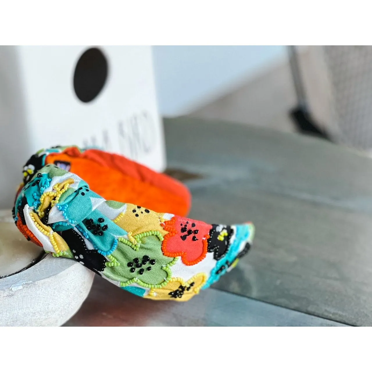 Poppies Seed Beaded Top Knot Headband sold by Roxie’s Picks product image thumbnail 4