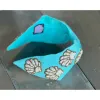 Seashell Seed Beaded Turquoise Top Knot Headband sold by Roxie’s Picks