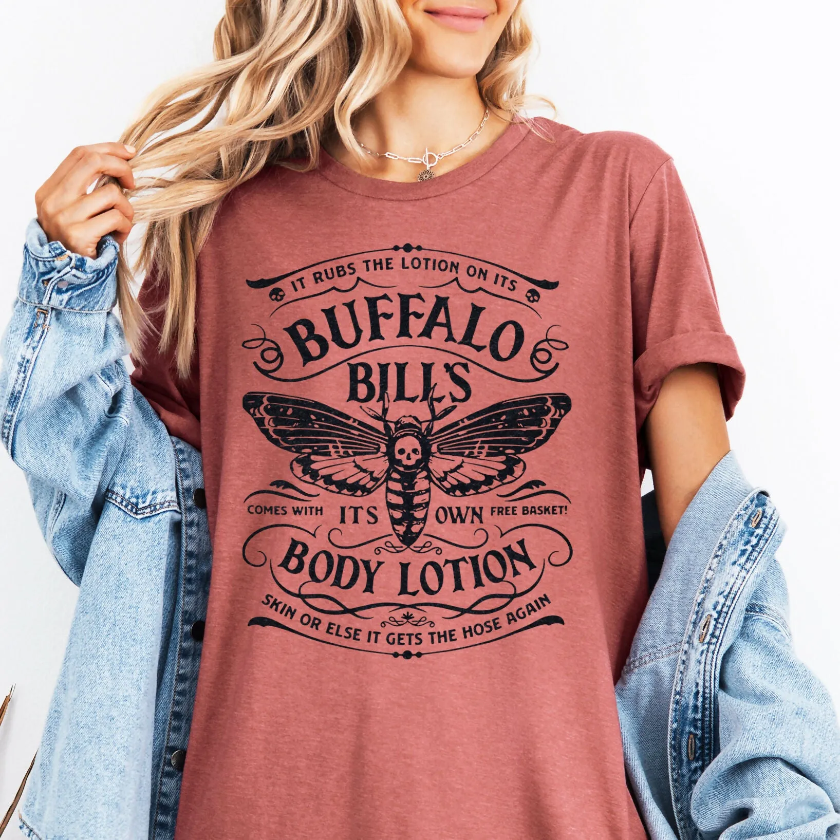 Buffalo Bills Body Lotion Scary Movie Graphic Tee sold by Roxie’s Picks
