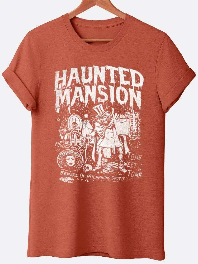 Haunted Mansion Halloween Graphic Tee sold by Roxie’s Picks product image thumbnail 3
