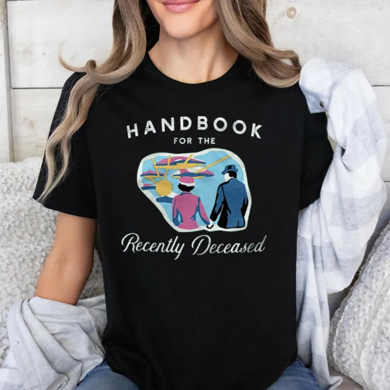 Handbook For The Recently Deceased Funny Movie Halloween Graphic Tee sold by Roxie’s Picks