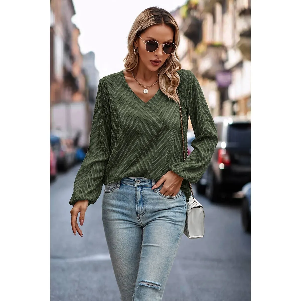 Chevron Charm Blouse sold by Roxie’s Picks product image thumbnail 5