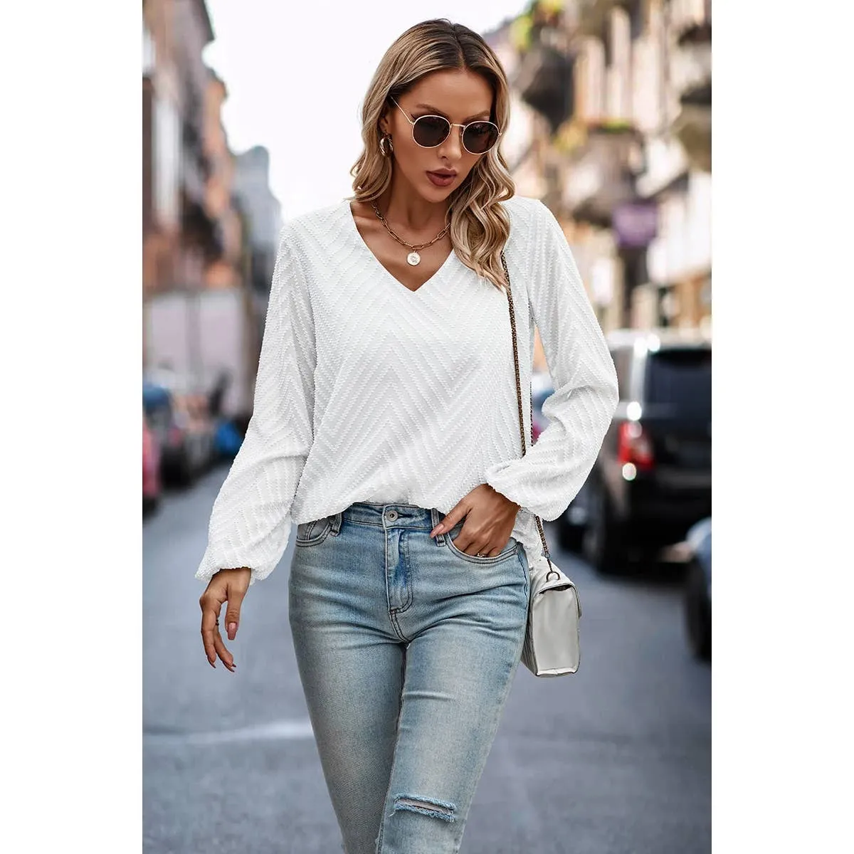 Chevron Charm Blouse sold by Roxie’s Picks product image thumbnail 3