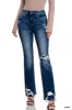 Feeling Empowered Denim Distressed Boot Cut Jeans sold by Roxie’s Picks