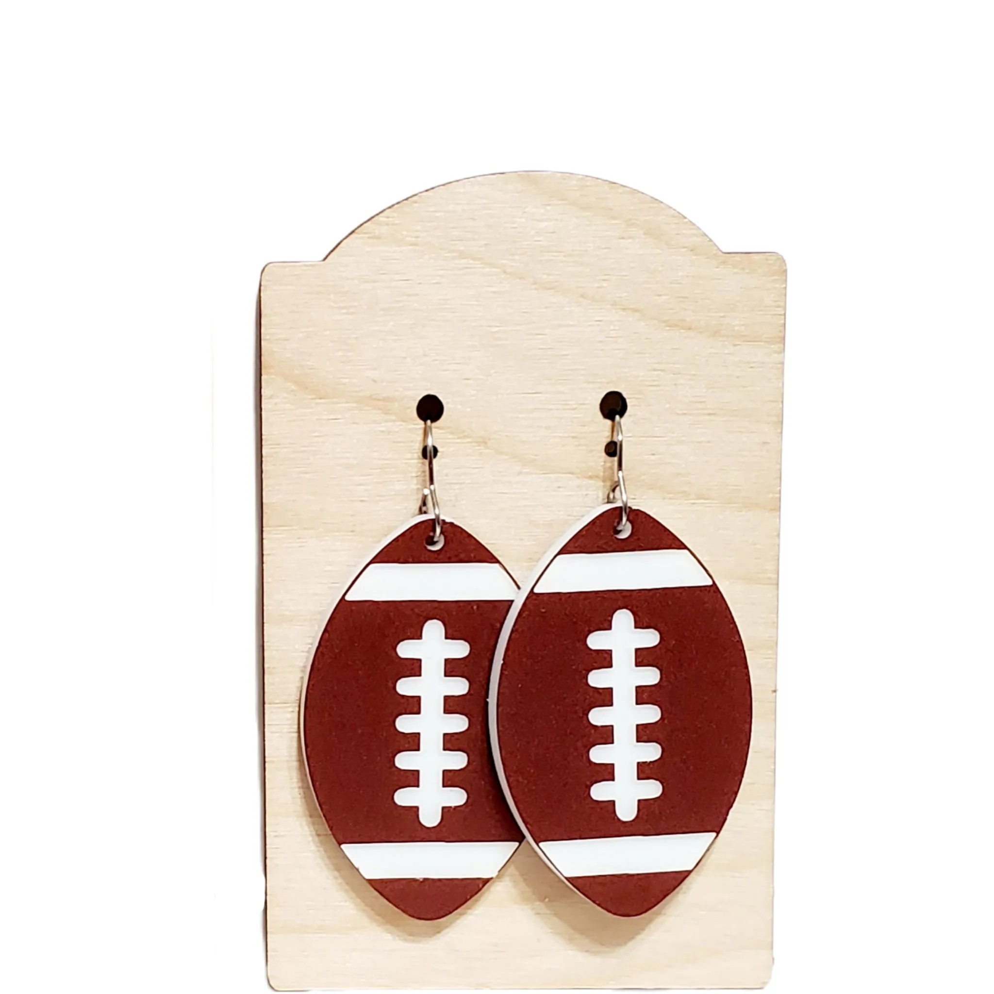 Football Acrylic Earrings sold by Roxie’s Picks