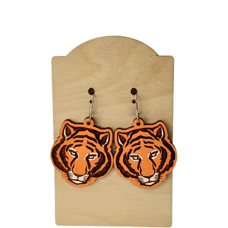 Tiger Earrings | Orange sold by Roxie’s Picks