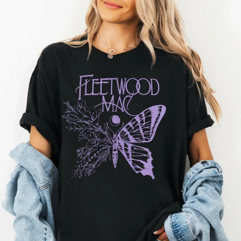Fleetwood Mac Butterfly Graphic Tee sold by Roxie’s Picks