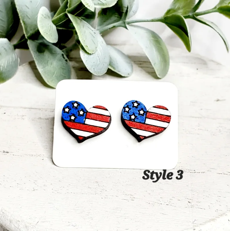 Americana Wood Studs | Style 3 sold by Roxie’s Picks