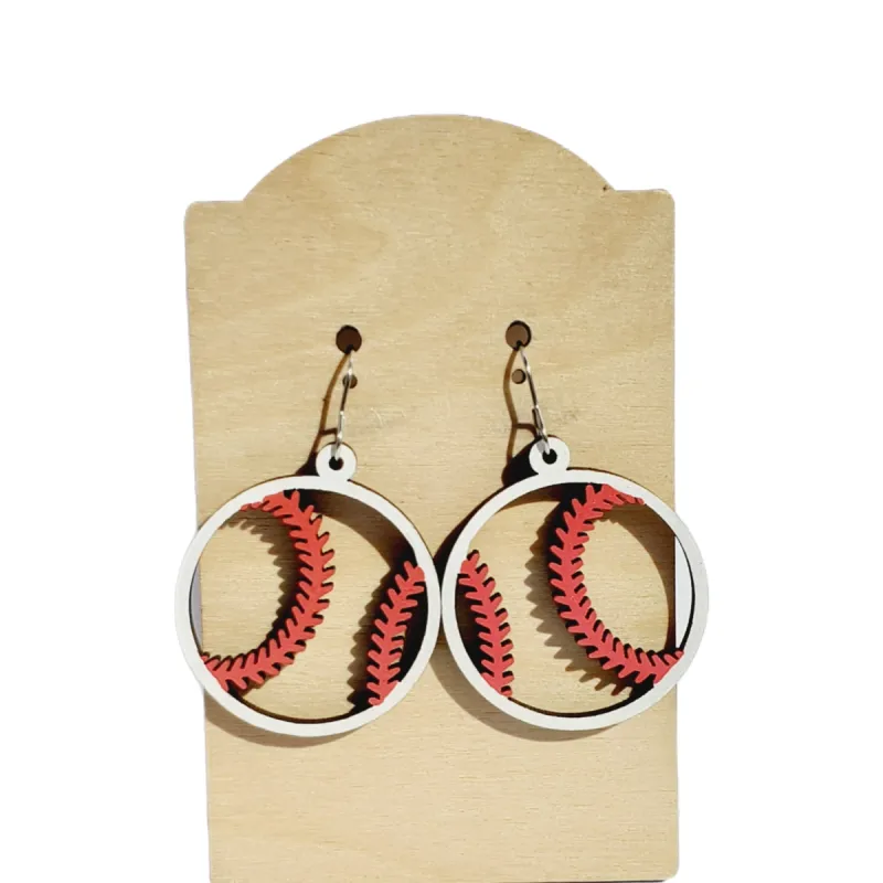 Baseball Cutout Earrings sold by Roxie’s Picks