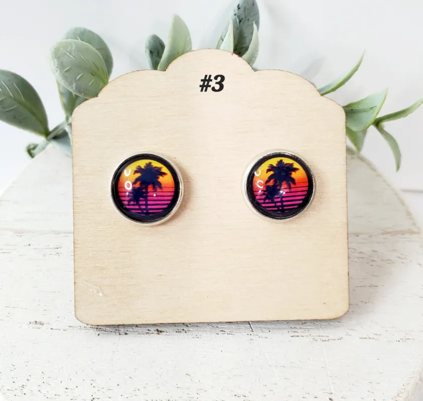 Palm Tree Studs sold by Roxie’s Picks