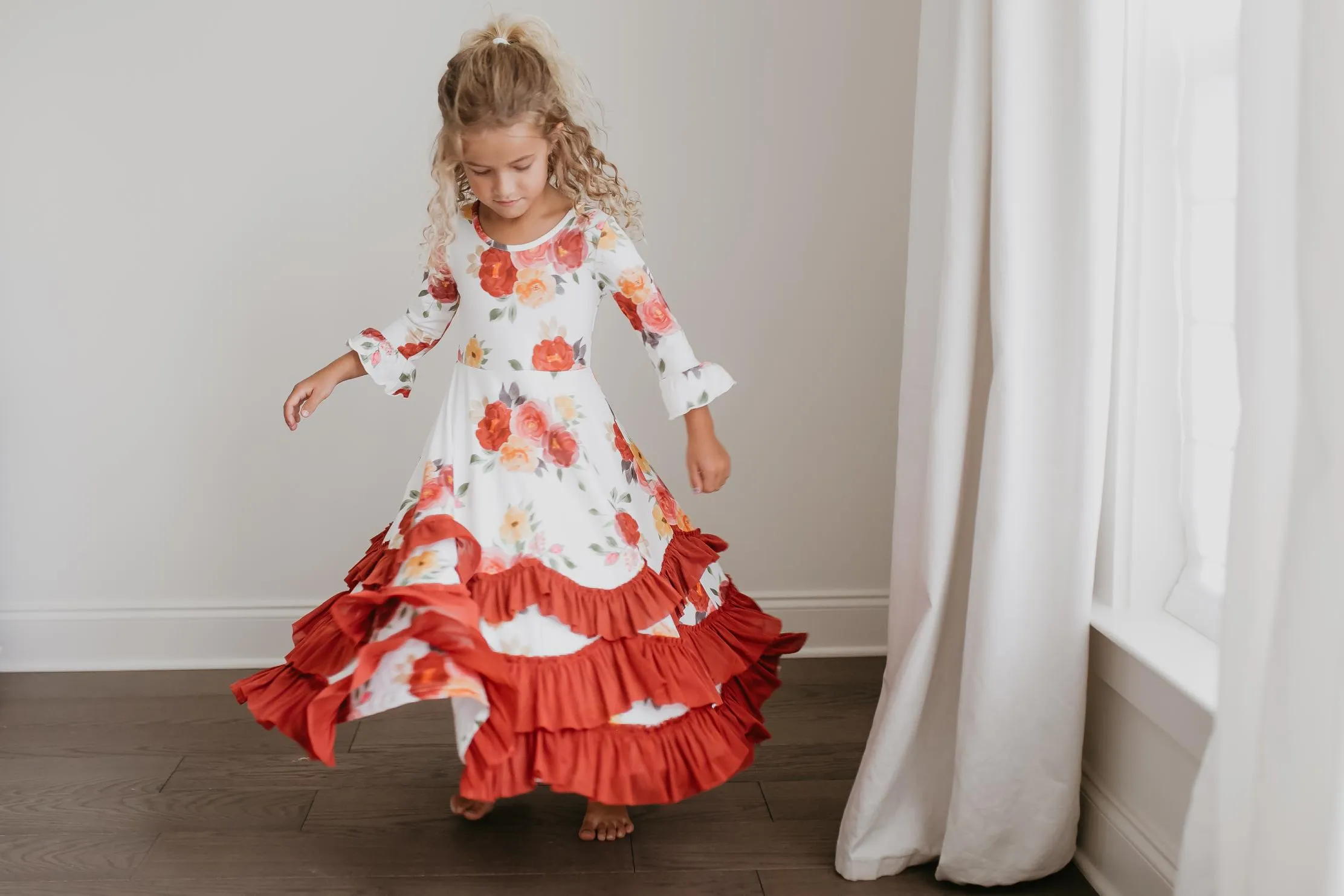 Autumn Ruffles Dress sold by Roxie’s Picks
