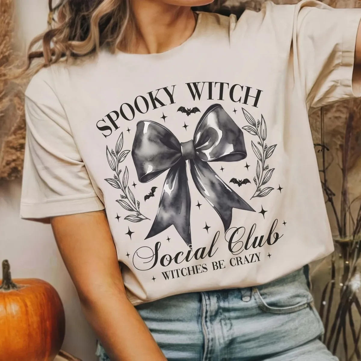 Spooky Witch Social Club Bella Graphic Tee sold by Roxie’s Picks product image thumbnail 2