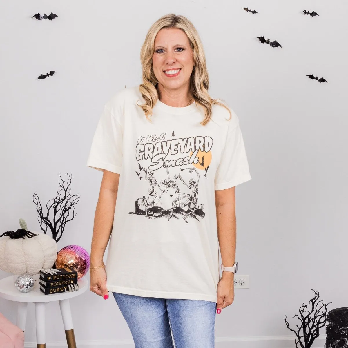Graveyard Smash Comfort Color Graphic Tee sold by Roxie’s Picks