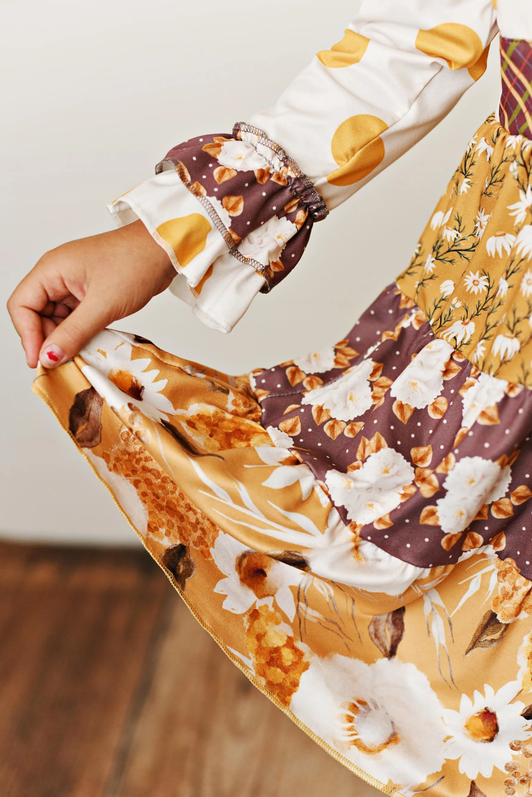 Tiered Mustard Dress sold by Roxie’s Picks product image thumbnail 2