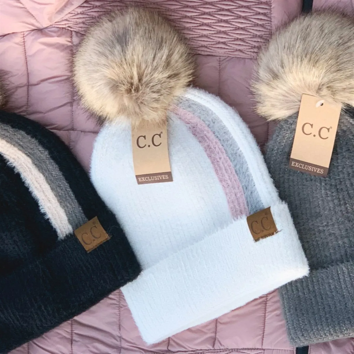 CC Sport Stripe Beanie sold by Roxie’s Picks