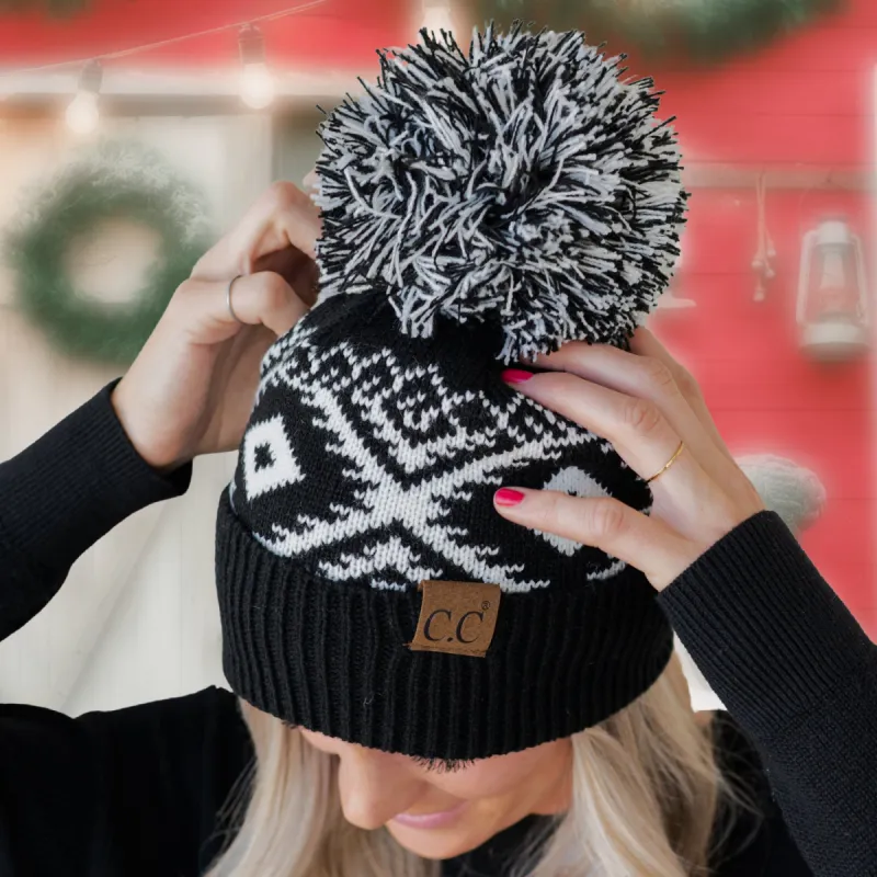 CC Western Print Beanie sold by Roxie’s Picks