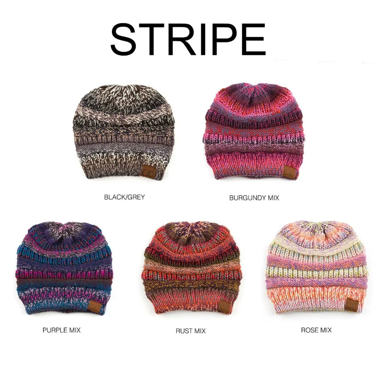 CC Comfy Striped Beanie sold by Roxie’s Picks product image thumbnail 2