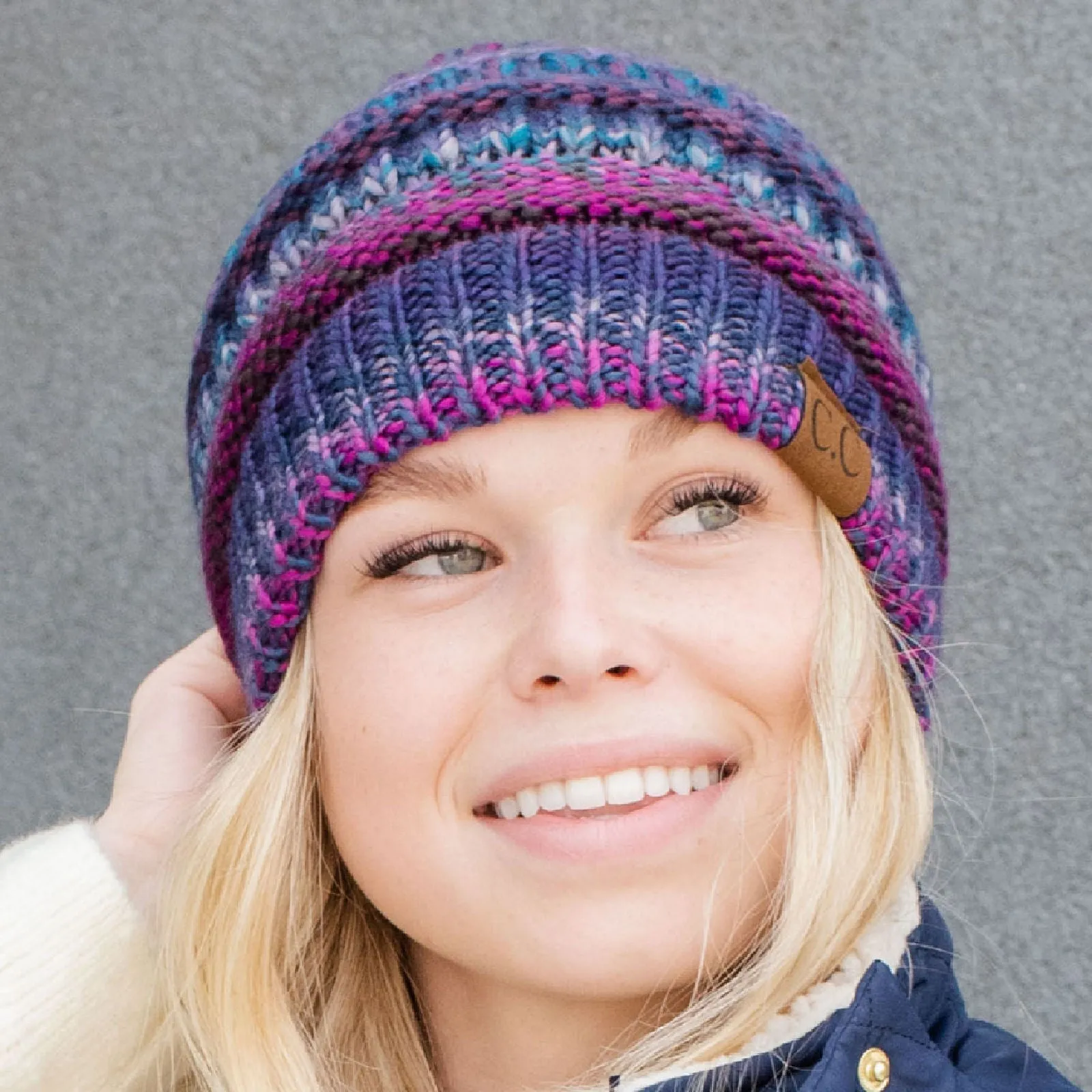 CC Comfy Striped Beanie sold by Roxie’s Picks product image thumbnail 4