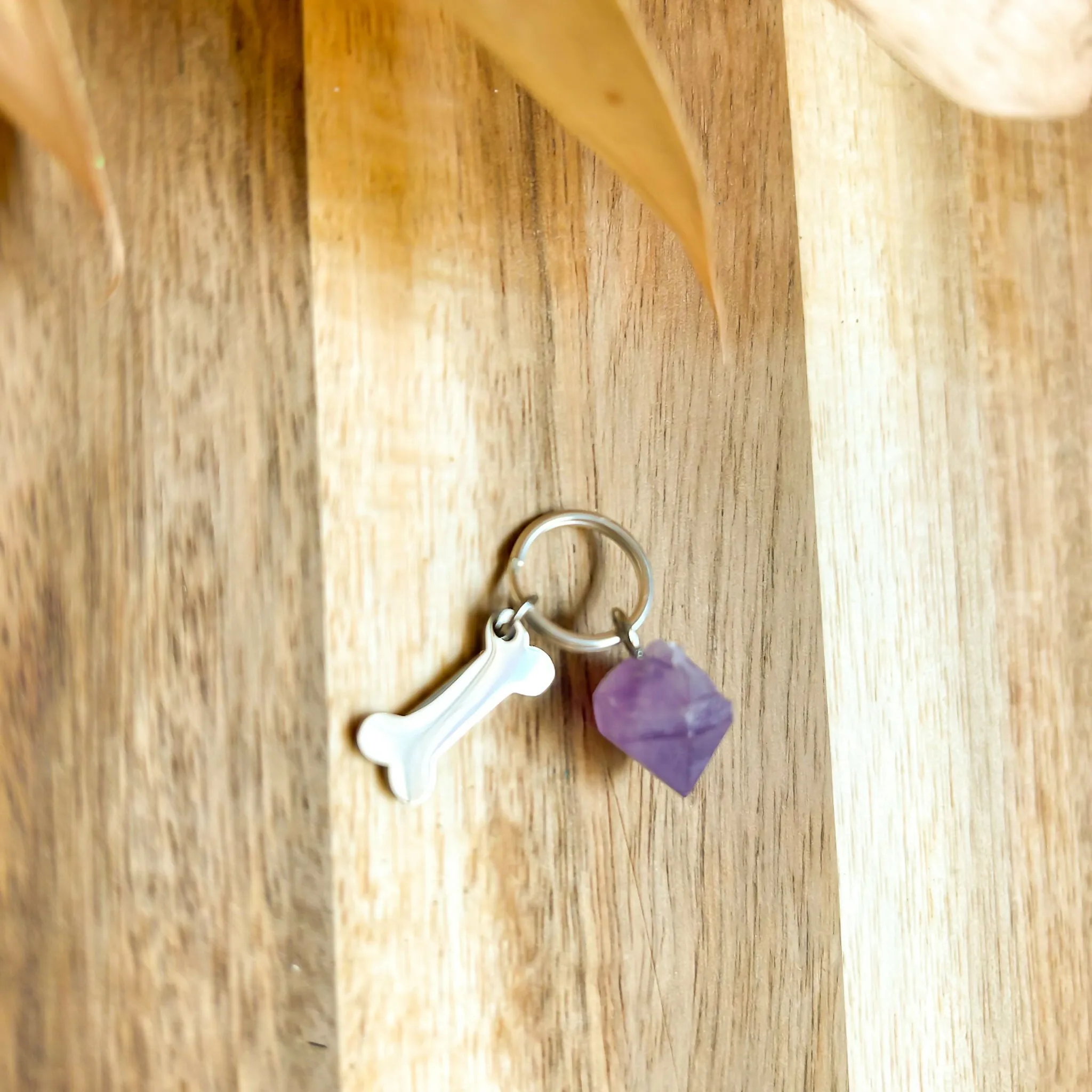 Amethyst Charm for Happy Pets! Dog Charm, Dog Mom charm, Crystal lovers | Holistic healing sold by Roxie’s Picks product image thumbnail 3