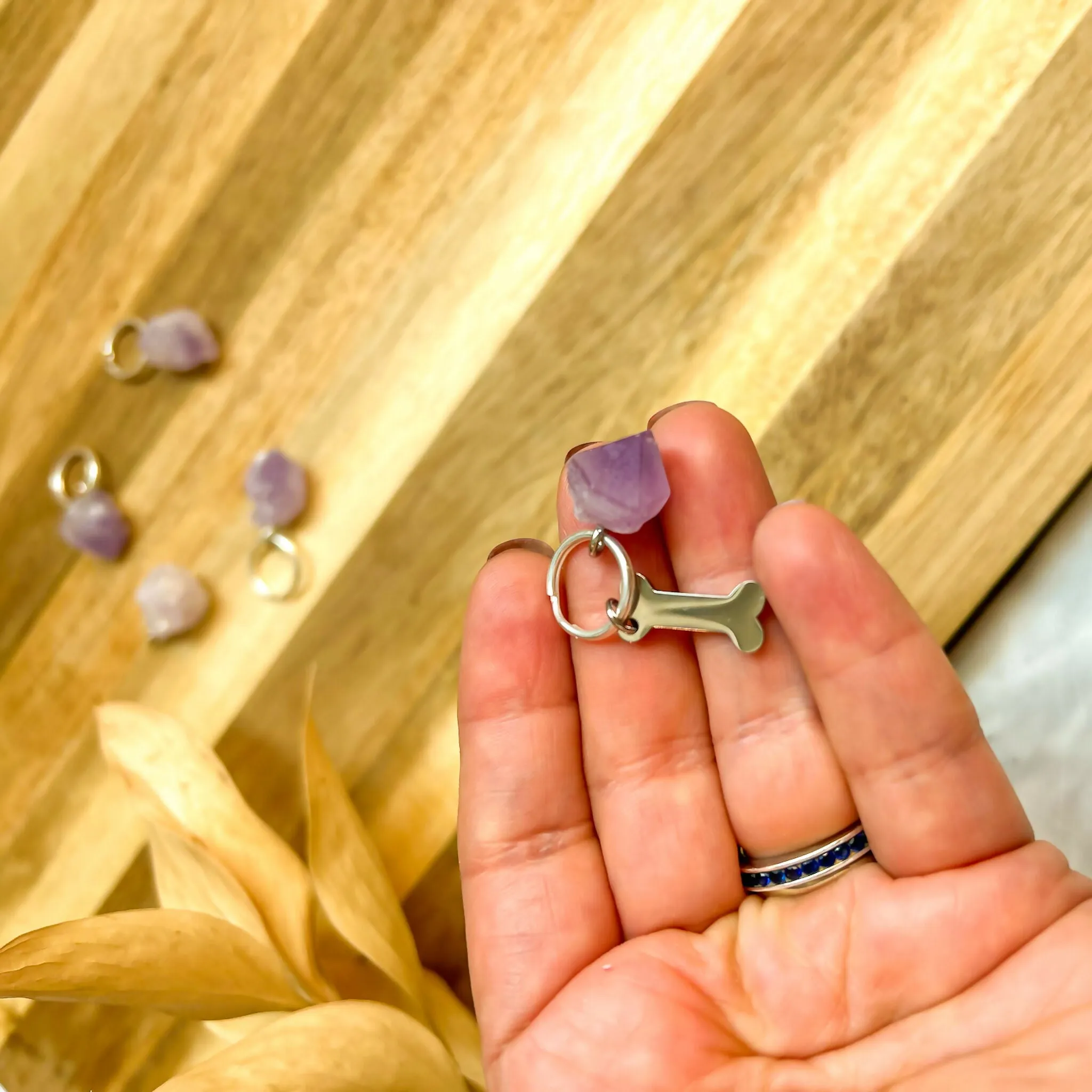Amethyst Charm for Happy Pets! Dog Charm, Dog Mom charm, Crystal lovers | Holistic healing sold by Roxie’s Picks product image thumbnail 5