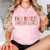 Fall Breeze Crunch Leaves Bella Graphic Tee sold by Roxie’s Picks