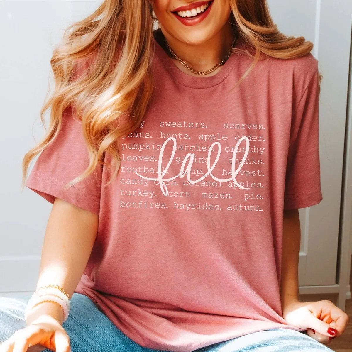 Fall Cozy Sweaters Bella Graphic Tee sold by Roxie’s Picks