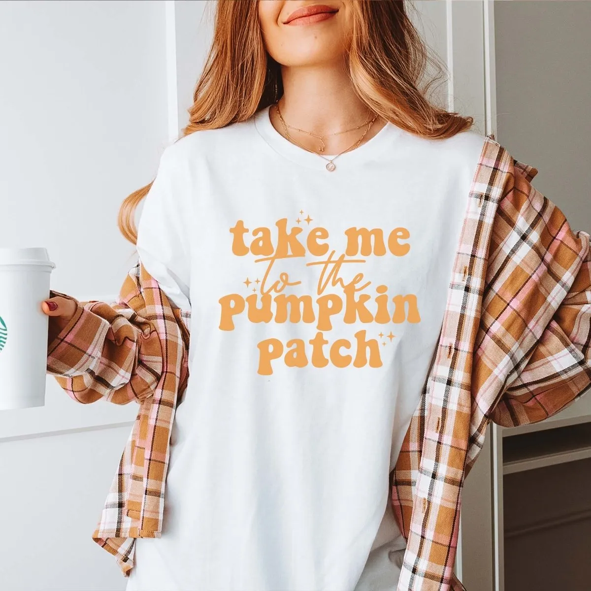 Take Me To The Pumpkin Patch Bella Graphic Tee sold by Roxie’s Picks