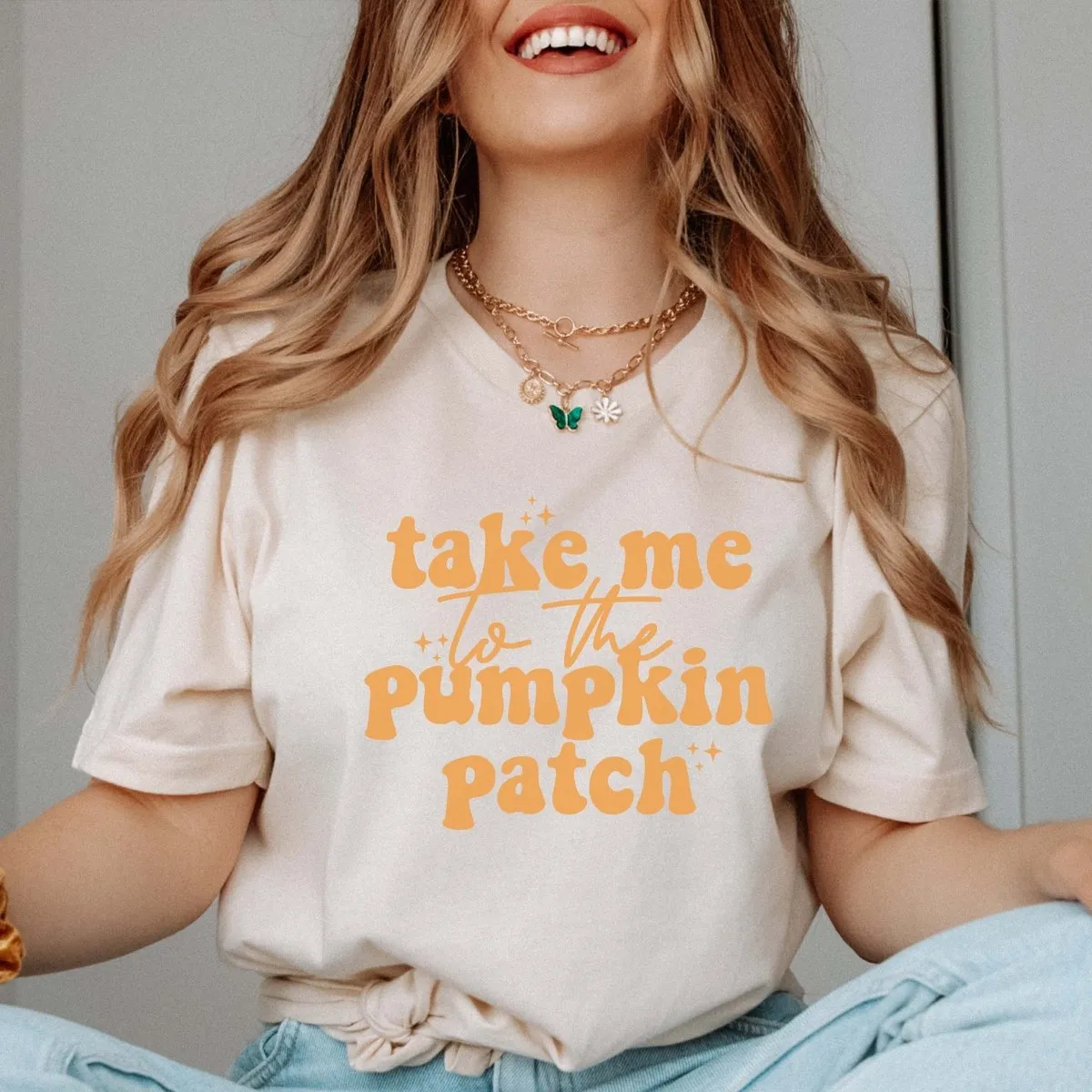 Take Me To The Pumpkin Patch Bella Graphic Tee sold by Roxie’s Picks product image thumbnail 2