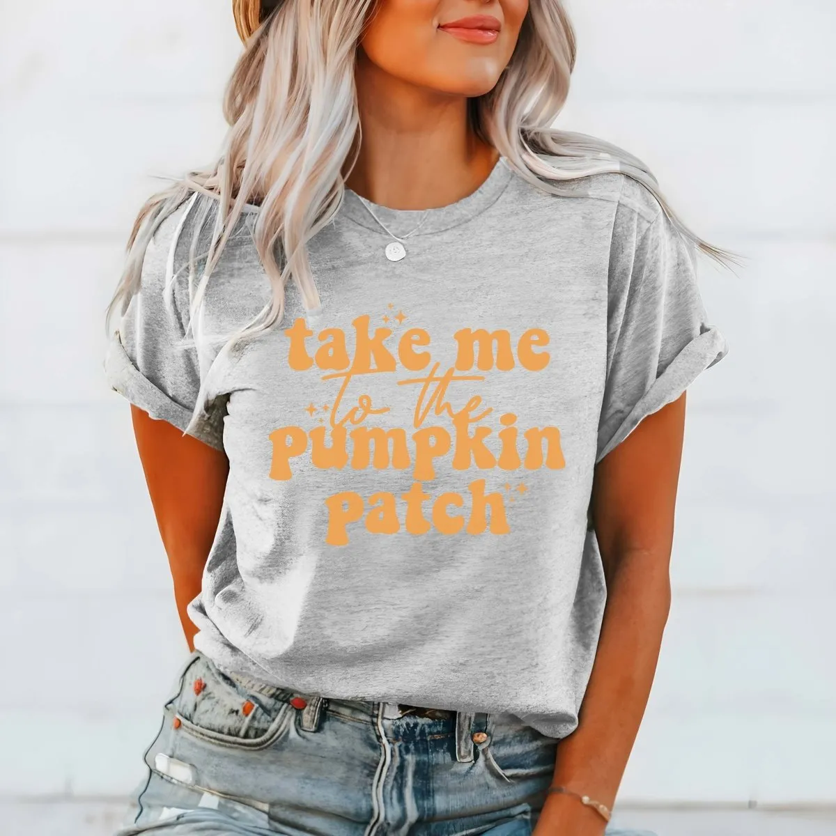 Take Me To The Pumpkin Patch Bella Graphic Tee sold by Roxie’s Picks product image thumbnail 3