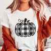 Plaid Pumpkin Bella Graphic Tee sold by Roxie’s Picks