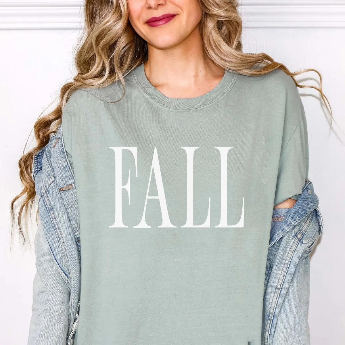 Fall Bold Tall Letter Comfort Color Graphic Tee sold by Roxie’s Picks product image thumbnail 3