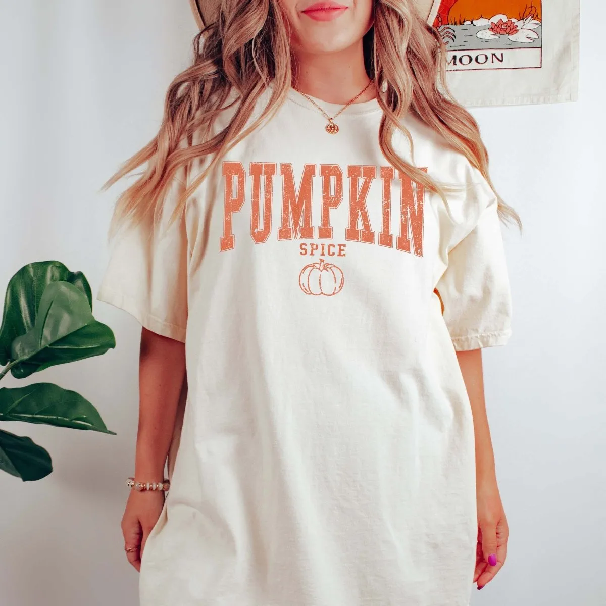 Pumpkin Spice With Pumpkin Comfort Color Graphic Tee sold by Roxie’s Picks product image thumbnail 2
