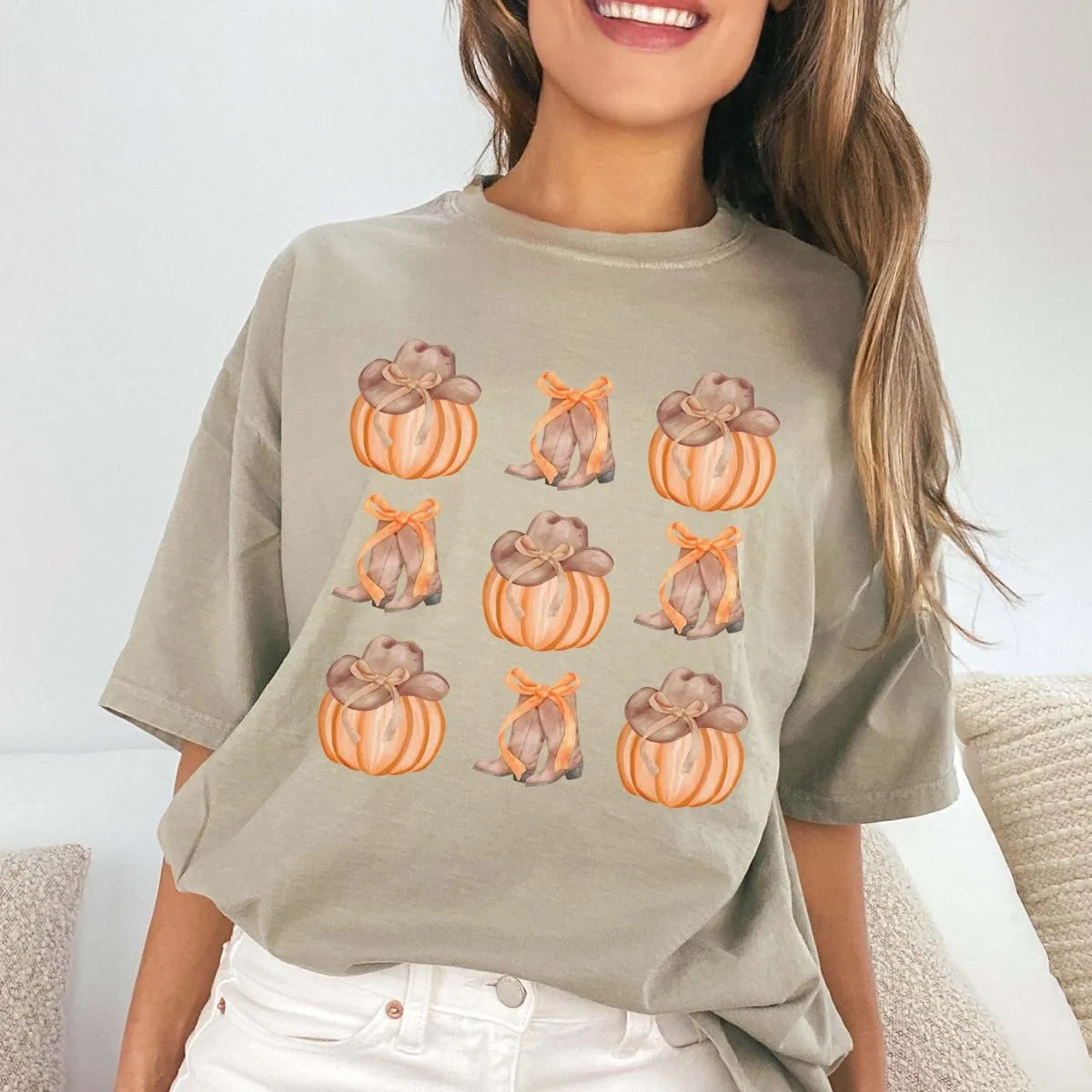 Pumpkin Country Collage Comfort Color Graphic Tee sold by Roxie’s Picks product image thumbnail 5
