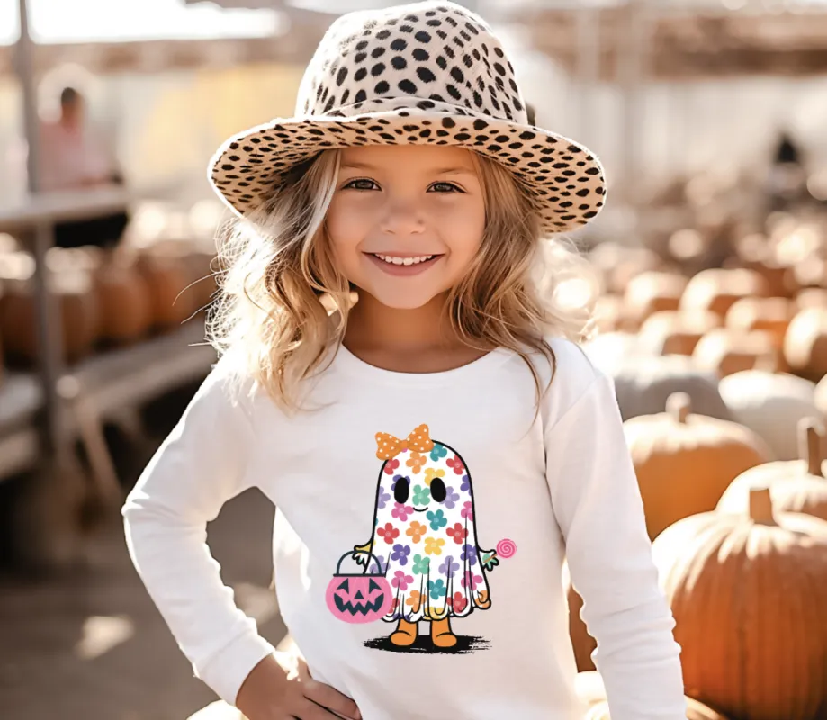 Cute Girly Ghost Girls Halloween Tee Shirt sold by Roxie’s Picks