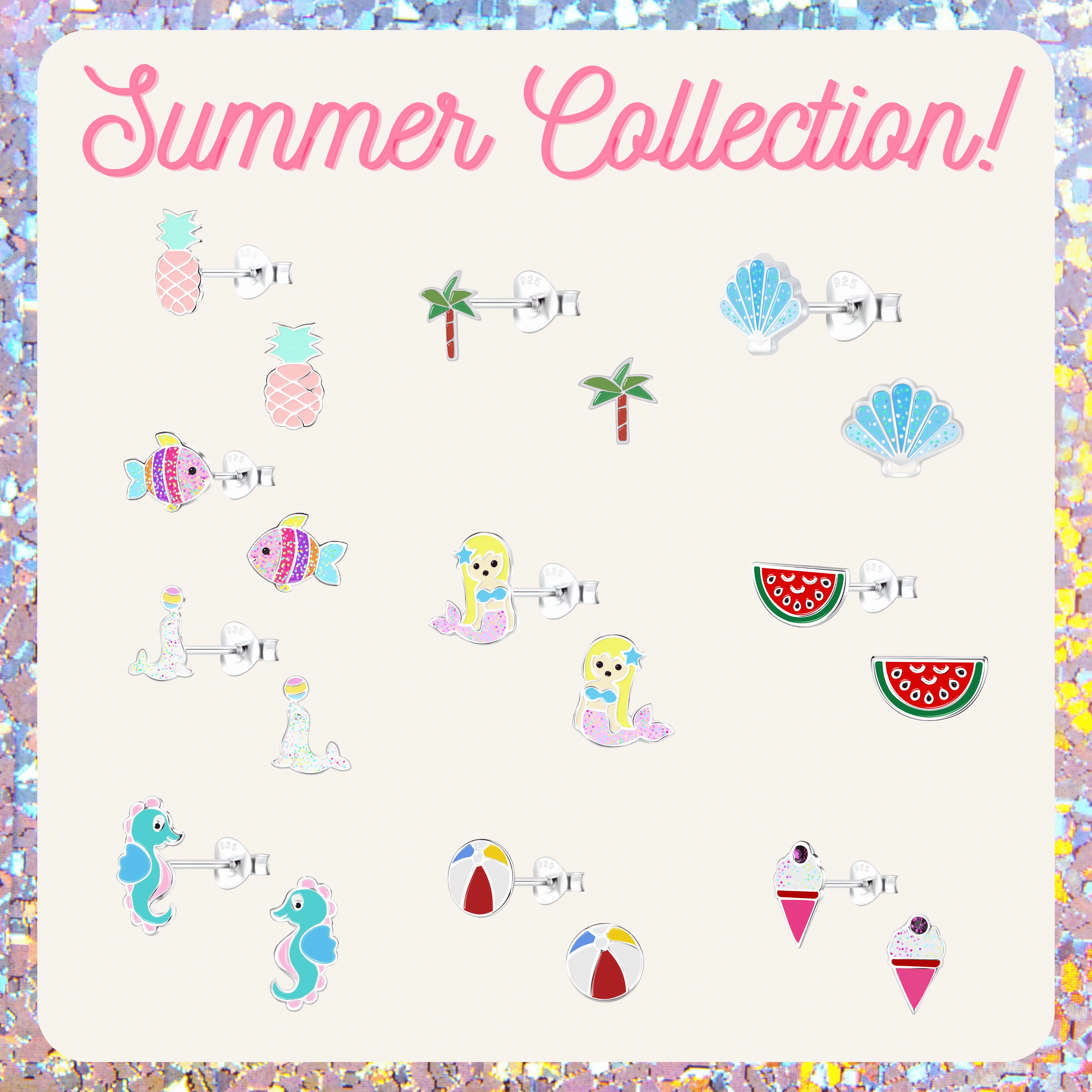 Silver Cactus Earrings 925 Sterling Silver Hypoallergenic Earrings for Little Girls sold by Roxie’s Picks product image thumbnail 2