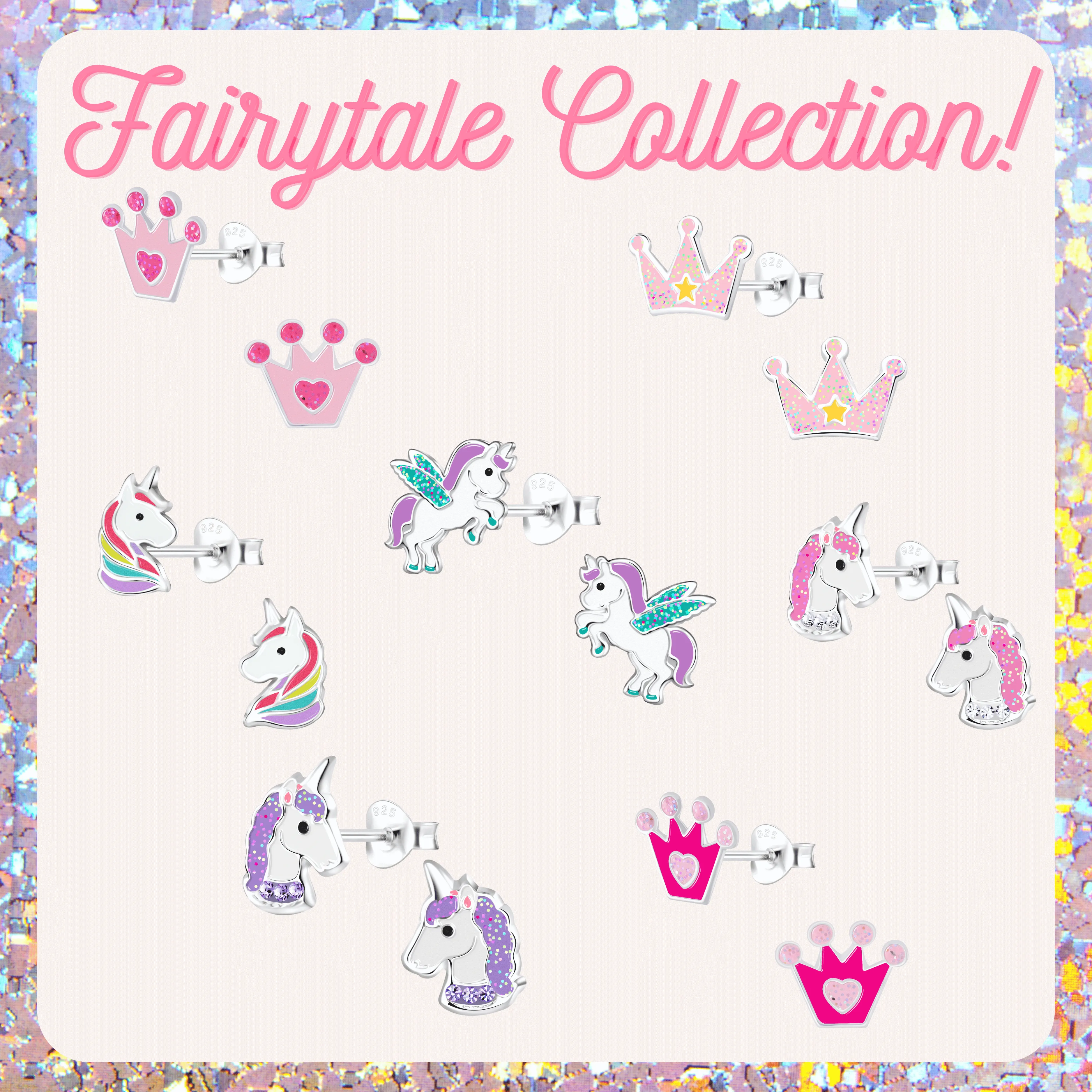 Silver Flower Earrings with Purple Center 925 Sterling Silver Hypoallergenic Earrings for Little Girls sold by Roxie’s Picks product image thumbnail 5