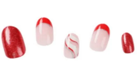 24 Pcs Press on Nails -Holiday Swirl sold by Roxie’s Picks product image thumbnail 3