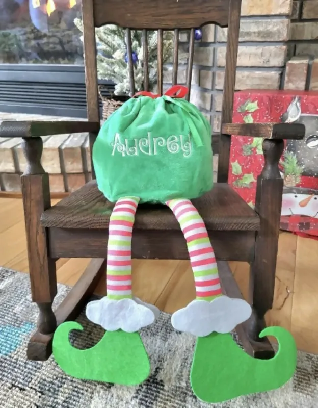 Elf Feet Gift Bag Personalized made by Roxie’s Picks