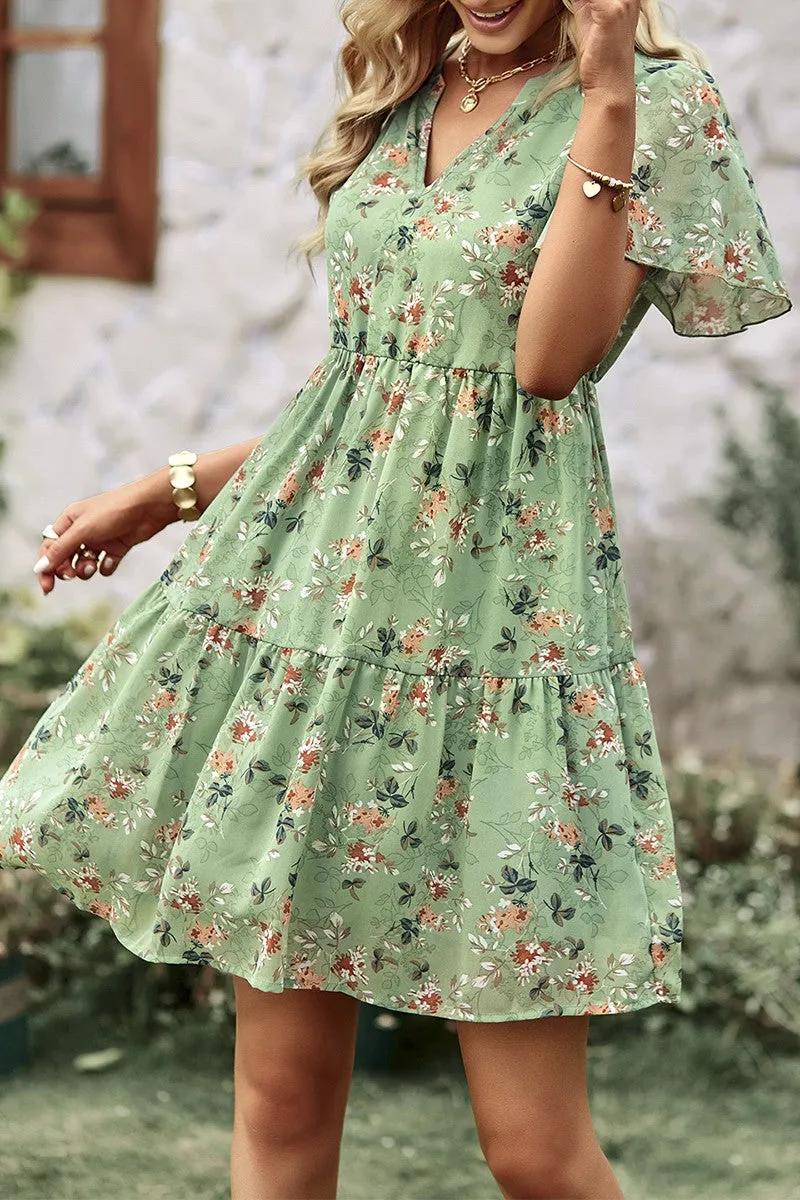 Floral Whimsy Tiered Dress sold by Roxie’s Picks product image thumbnail 4