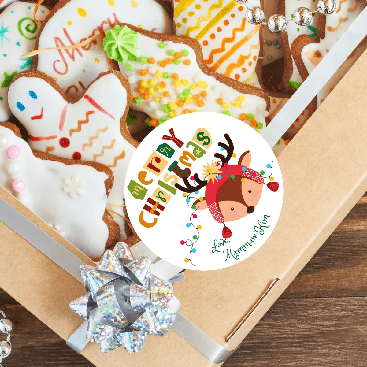 Personalized Peel & Stick Holiday Christmas Labels sold by Roxie’s Picks product image thumbnail 4