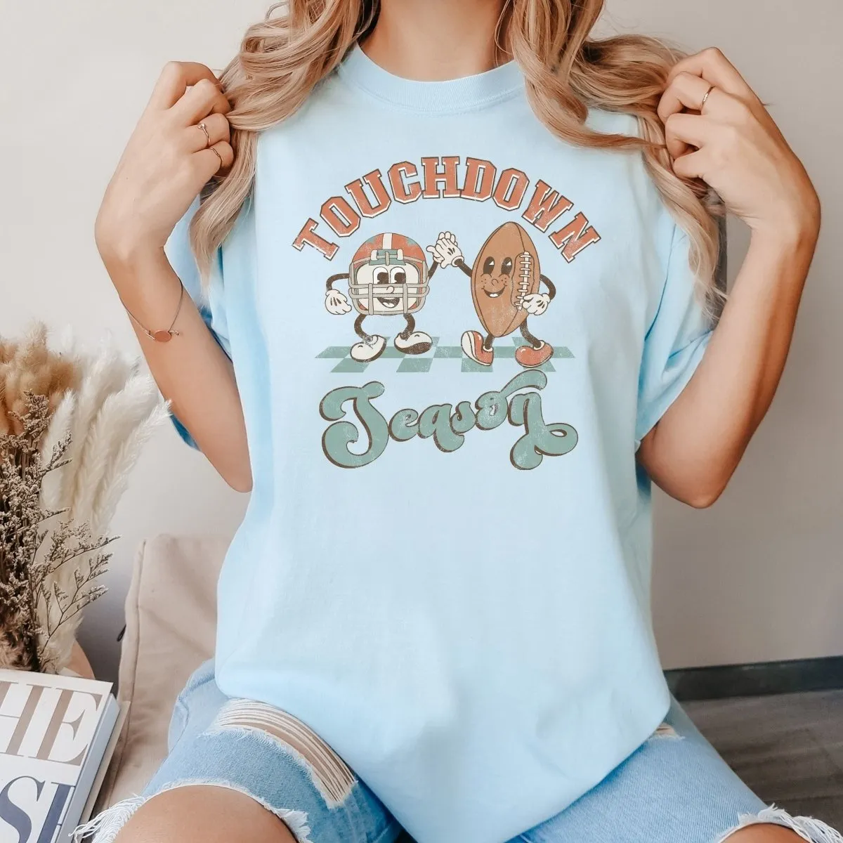 Touchdown Season Comfort Color Tee sold by Roxie’s Picks product image thumbnail 5