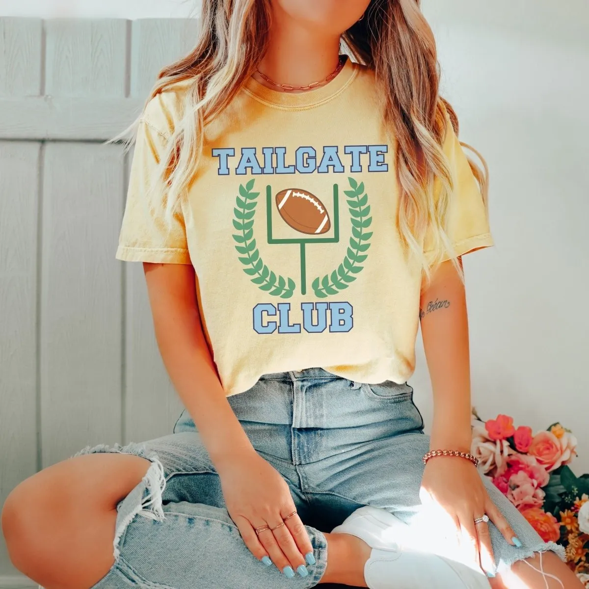 Tailgate Club Comfort Color Tee sold by Roxie’s Picks product image thumbnail 3